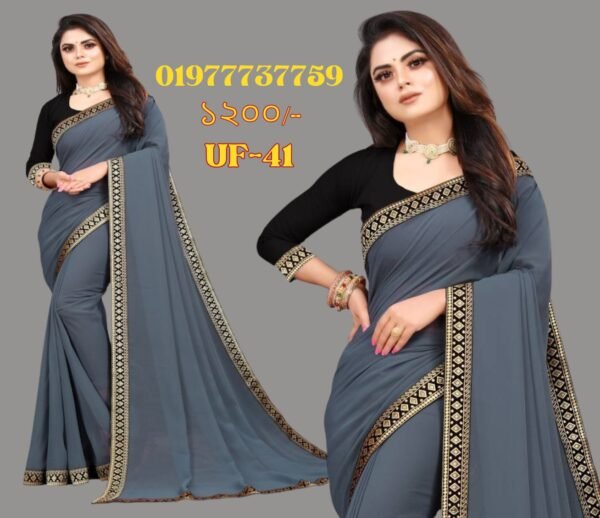 Georgette Saree With Blouse Piece