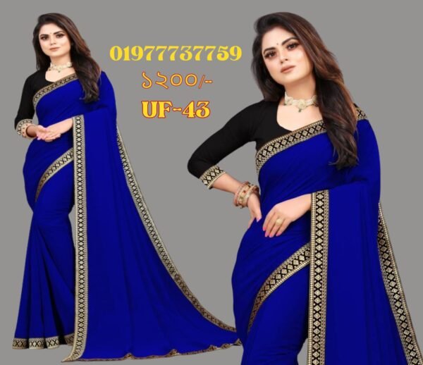 Georgette Saree With Blouse Piece